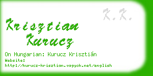 krisztian kurucz business card