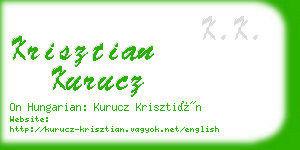 krisztian kurucz business card